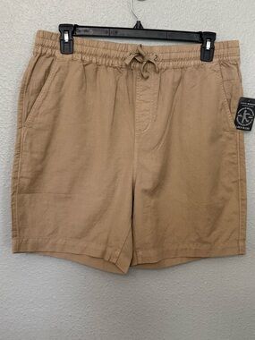 NWT Lucky Brand Linen Blend Elastic Waistband with Drawstring size XXL